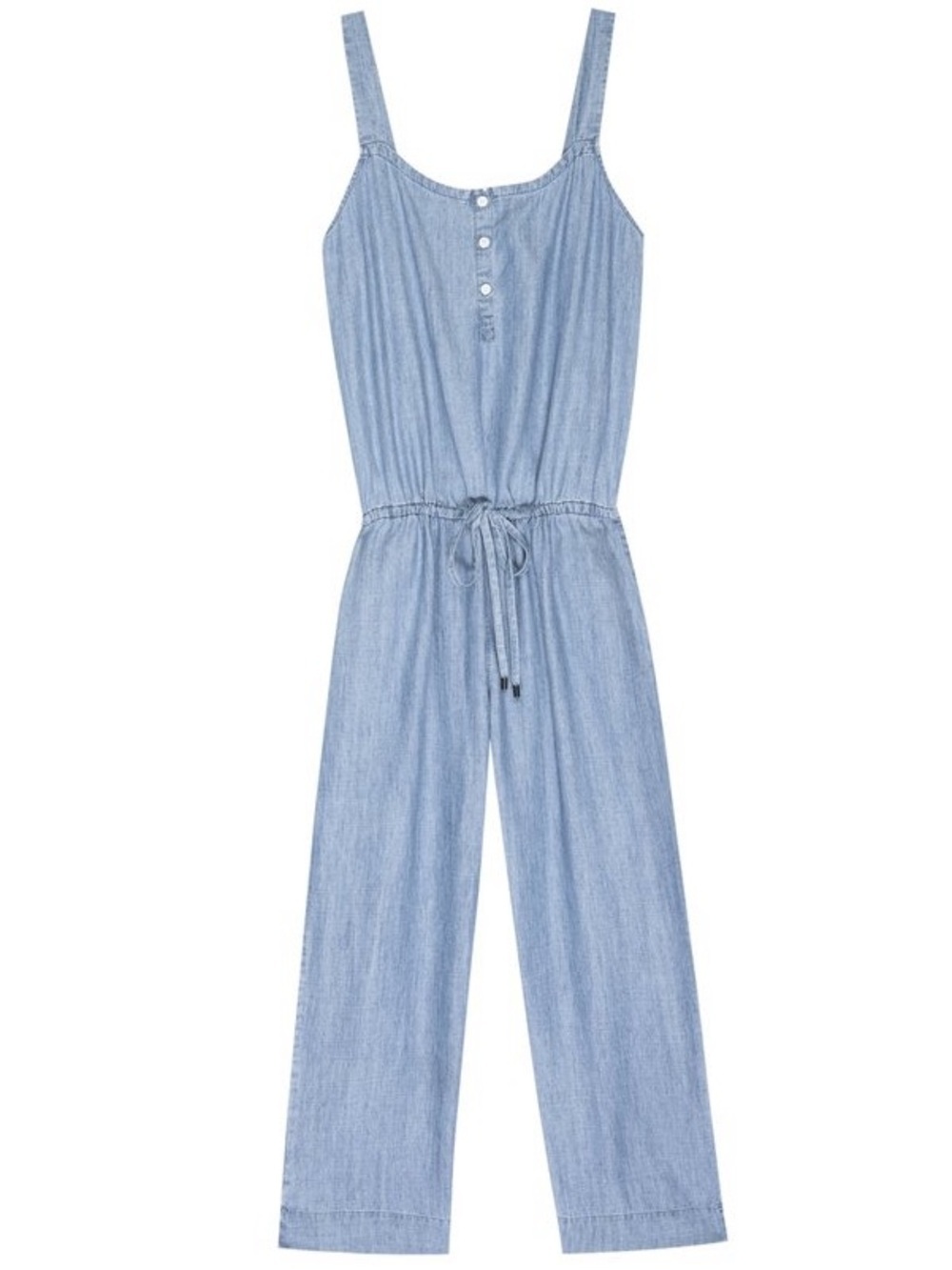 Rails Brooklyn jumper Washed Blue Denim Jumpsuit romper size large